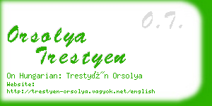 orsolya trestyen business card